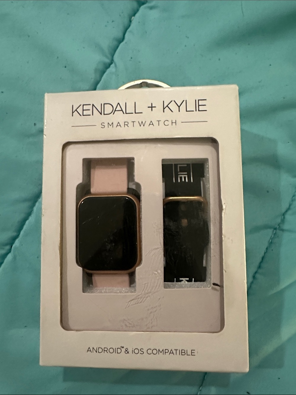 Kendall & Kylie Rose Pink Smartwatch with Black Strap